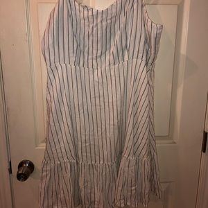 Stripped spaghetti strap dress